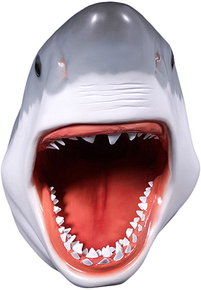Resin Great White Shark Head - Click Image to Close